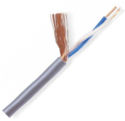 Mogami W2806 Large Conductor Size Console Cable, 656 feet, Gray; Designed for permanent installation and where larger conductor size is required such as long run; 2 conductors; 0.34mm conductor size (22AWG); PVC jacket; Cross linked polyethylene insulation; Overall diameter 0.205