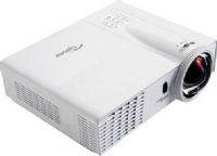 Optoma W305ST DLP projector, DarkChip 3 Microdisplay, 3200 ANSI lumens Brightness, 10000:1 Contrast Ratio, 44.5 in - 223 in Image Size, 1.6 ft - 8 ft Projection Distance, 0.52:1 Throw Ratio, 1280 x 800 WXGA native / 1600 x 1200 WXGA resized Resolution, Widescreen Native Aspect Ratio, 1.07 billion colors Support, 85 V Hz x 91 H kHz Max Sync Rate , 235 Watt Lamp Type, UPC 796435418700 (W305ST W-305-ST W 305 ST) 