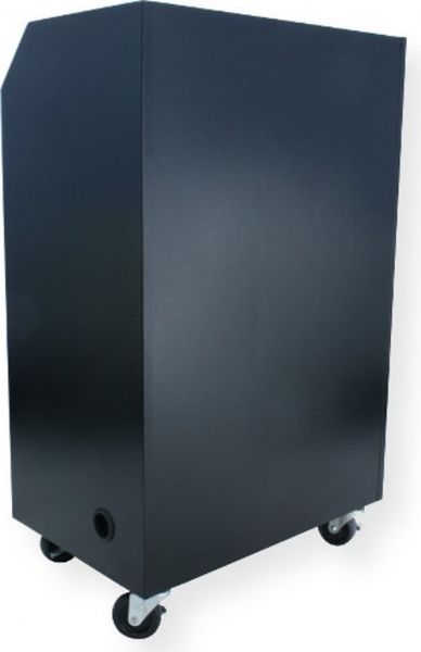 Amplivox W480 Sentry Mobile Workstation with Height Adjustable Work Surface; Welded steel, made of 18 (outside) and 22 gauge steel throughout with; Welded steel construction; Made of 18 (outside) and 22 gauge steel shelves; Black semi-gloss, smooth textured powder coat; UPC 734680248000 (W480 W-480 W4-80 AMPLIVOXW480 AMPLIVOX-W480 AMPLIVOX-W-480)