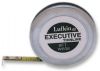 Lufkin W608 Thin Line 8' Pocket Tape Measure; Yellow measuring tape in compact polished chrome case with spring-action blade return; Graduations in consecutive inches to 0.06", first 12" to 0.03"; Markings are jet black on yellow 0.25" wide blades; Dimensions 2" x 1.75" x 0.50"; Weight 0.13 lbs; UPC 037103458568 (LUFKINW608 LUFKIN W608 W 608 W-608) 