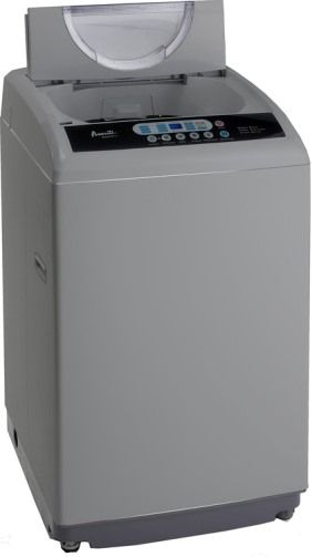 Avanti W712PS Top Load Portable Washer, Platinum, 2.0 Cu.Ft. / 14 Lbs. Capacity, Stainless Steel Wash Tub, Pulsating Wash Action, Electronic Controls with LED Cycle Indicator Lights, Multiple Pre-Programmed Automatic Wash Cycles, Three Water Temperature Selections, Adjustable Water Level (Low to High), Programmable Delay Start, UPC 079841257126 (W-712PS W712-PS W712 PS)
