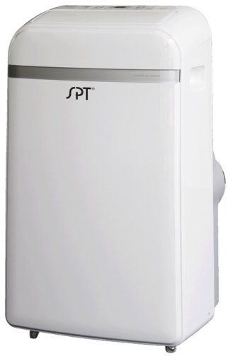 Sunpentown WA-1240H Portable Air Conditioner with Heater, Four operational modes (Cooling/Heating/Dehumidifying/Fan), 12000 BTU cooling power, 11000 BTU heating power, Recommended room size 450 to 550 sq. ft., Auto Re-Start, Recommended for 450-550 sq. ft., Digital temperature display and remote control, 3 fan speeds, UPC 876840006386 (WA1240H WA 1240H WA-1240)