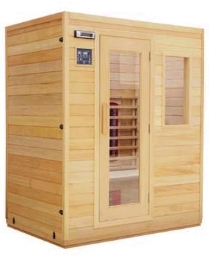 Wasauna WAS-13 Infrared Sauna with CD Player and AM/FM radio, 3 Seats, 6 Infrared Heaters (WAS 13, WAS13)