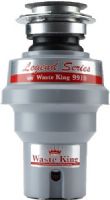 Waste King 9910 Legend Series 1/3 Horsepower Disposer, High speed 1900 RPM Permanent Magnet Motor Produces More Power per Pound, Continous Feed Unit, Professional 3-Bolt Mount System, Corrosion Resistan Grinding Components, Safe for properly sized septic tanks, Longest warranties in the industry demonstrates commitment to quality, UPC 029122099105 (WASTEKING9910 WASTEKING-9910) 