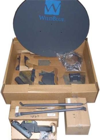 DirecTV WB1000-003-01L Bundle WildBlue Left Hand (ODU) Outdoor Unit for use with WB1 WildBlue Satellite Modem (WB100000301L WB1000-00301L WB1000003-01L WB1000 003-01L WB1000DTV) 