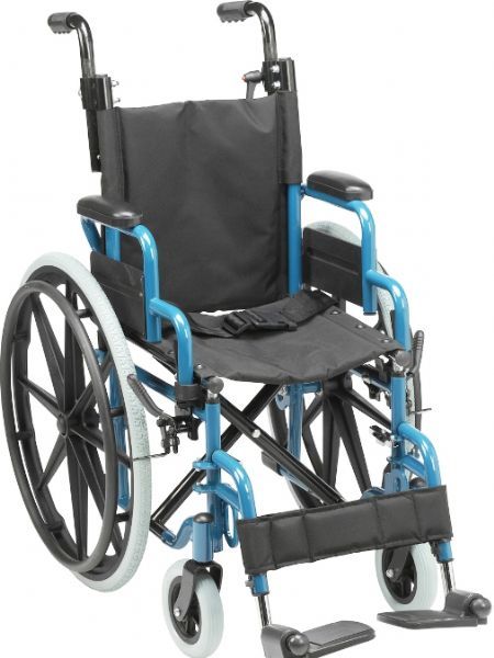 Drive Medical WB1400-2GJB Inspired Wallaby Pediatric Folding Wheelchair 14