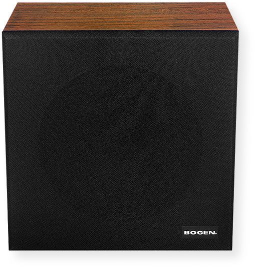 Bogen WBS8T725BRV Wall Mount Baffle Speaker with Terminal Strip, with Volume Control; Walnut; 4 Watt capacity; 6 power taps available (4, 2, 1, 0.5, 0.25, 0.125 Watts); Works with both 70 Volt and 25 Volt amplifier outputs; Simulated walnut finish; Preassembled for faster installation; 8