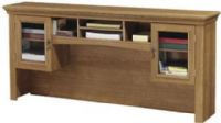 Bush WC01712-03 Citizen Hutch for L Desk, 2 wood framed glass doors, Open compartments for office supplies, Goes on the Citizen L shaped desk, Adjustable shelves, Replaced WC01712-03 (WC01712 03 WC0171203 WC 01712 WC01712 WC-01712) 