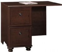 Bush WC09910 Savannah Desk Return in Mocha Cherry Finish, Attaches to the left side of Computer Desk 60" to form space-saving "L" shape, Accepts Hutch when attached to Computer Desk 60", File drawers from left side of desk attach to return (WC-09910 WC 09910) 