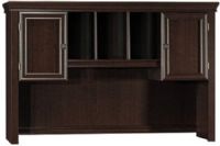 Bush WC09919 Savannah 60" Hutch, Two concealed storage compartments, One adjustable shelf, Open overhead storage for ready access to work in progress, Fits on Computer Desk or on Computer Desk with Return, Dark brass hardware, Mocha Cherry Finish (WC-09919 WC 09919) 
