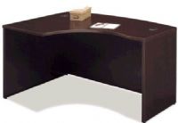 Bush WC12933 Business Furniture Mocha Cherry Series C Left LBow Desk, Performance-enhanced laminate top surface, Accepts Left Return (WC 12933 WC-12933  WC1293  WC129)  
