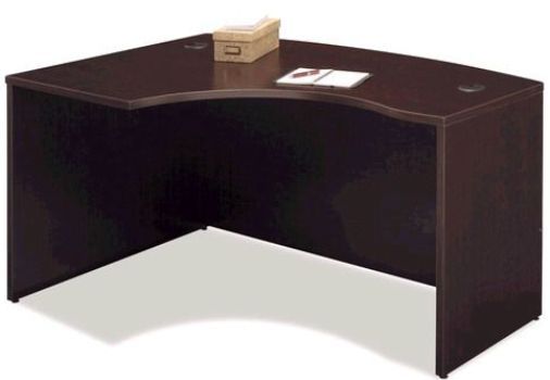 Bush WC12933 Business Furniture Mocha Cherry Series C Left LBow Desk, Performance-enhanced laminate top surface, Accepts Left Return (WC 12933 WC-12933  WC1293  WC129) 