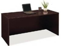 Bush WC12942 Business Furniture Mocha Cherry Series C Desk 66 Inch Durable melamine surface resists scratches and stains (WC 12942 WC-12942) 