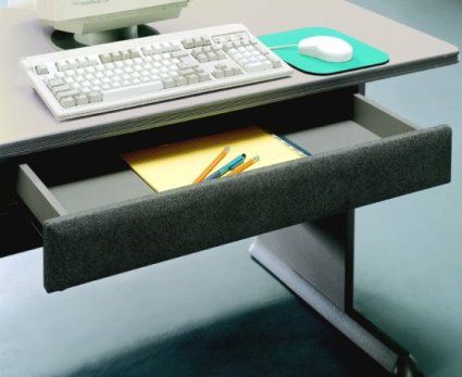 Bush WC14551 Pewter Swirl and Pewter Utility Drawer, Constructed of top quality MDF, Durable laminate finish, Attaches to all Bush Advantage desks, Helps reduce desktop clutter (WC-14551 WC 14551)