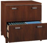 Bush WC21454-03 Tuxedo Lateral File, Height matches desk if extended work surface is needed, Both drawers hold letter, legal or A4-sized files, Interlocking drawer mechanism reduces likelihood of tipping, Replaced WC21454 (WC2145403 WC21454 03 WC21454 WC 21454 WC-21454) 