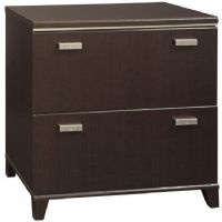 Bush WC21854-03 Lateral File for L-Desk, Tuxedo Collection Lateral File for L-Desk, Mocha Cherry, may be configured with WC21830-03 Desk and WC21831-03 Hutch, Both drawers hold letter, legal or A4-sized files, Interlocking drawer mechanism reduces likelihood of tipping, Drawers open on full-extension ball bearing slides making access easy (WC21854 21854 Tuxedo Lateral File Lateral File WC2185403 WC-2185403 )  