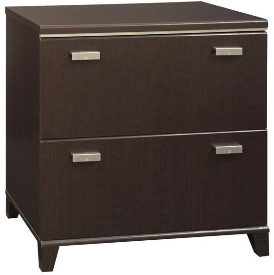Bush WC21854-03 Lateral File for L-Desk, Tuxedo Collection Lateral File for L-Desk, Mocha Cherry, may be configured with WC21830-03 Desk and WC21831-03 Hutch, Both drawers hold letter, legal or A4-sized files, Interlocking drawer mechanism reduces likelihood of tipping, Drawers open on full-extension ball bearing slides making access easy (WC21854 21854 Tuxedo Lateral File Lateral File WC2185403 WC-2185403 ) 