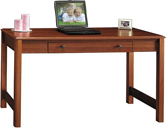 Bush WC22510  Dragonwood Charlestown Writing Desk, Keyboard and mouse shelf with drop-down front also functions as traditional pencil drawer, Coordinating entertainment furniture available (WC 22510  WC-22510) 