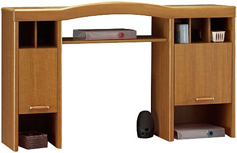 Bush WC31523 Hutch Golden Walnut Hallmark II Collection for WC31522 desk, Hutch adds valuable storage space and organizational capability to Desk (WC-31523 WC 31523 WC3152 WC315)