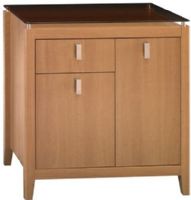 Bush WC34390 CPU Base Light Dragonwood West 34th Collection, Concealed CPU storage space has rear wire access, Box drawer for supplies and file drawer that holds letter-size files, Tempered, smoked glass top surface is durable and attractive (WC-34390 WC 34390 WC3439 WC343) 