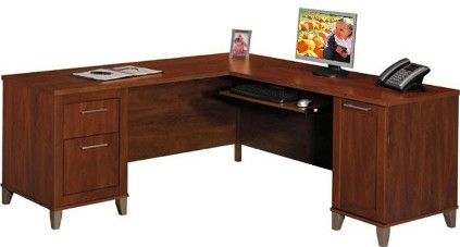 Bush WC81710-03 Somerset Collection L-Desk 71