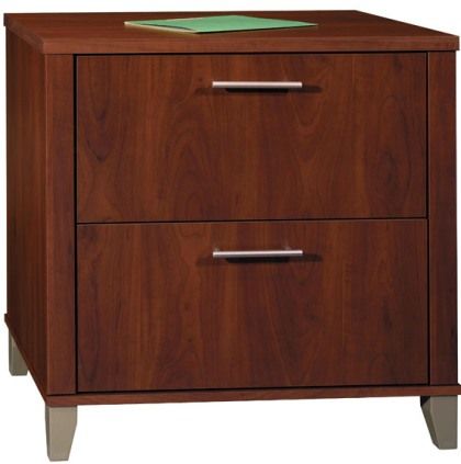 Bush WC81780-03 Furniture Somerset Lateral File, Hansen Cherry, Full-extension ball-bearing slides, Interlocking drawer mechanism, Accommodates letter or legal files, Repalced WC81780 (WC81780 03 WC8178003 WC 81780 WC-81780 WC81780)