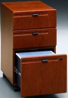 Bush WC90453 Hansen Cherry Three Drawer Mobile File Series A Hansen Cherry Collection, Durable Hansen Cherry and Galaxy Gray PVC finishes, Commercial grade medium density fiberboard, Heavy duty metal slides with full extension ball bearing suspension (WC 90453 WC-90453) 