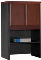 Bush WC94425 Series A Hansen Cherry Storage Cabinet Hutch, Upper area is concealed by 2 doors, European-style, adjustable hinges, Wire management for storing printers and fax machines, Includes 1 adjustable shelf, 36.50" H x 23.63" W x 13.88" D Dimensions (WC-94425 WC 94425) 