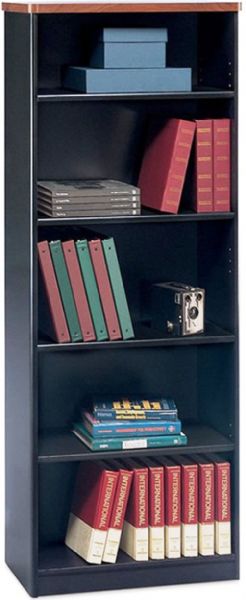 Bush WC94465 Bookcase 13 inches Deep, 5 shelf, Advantage Series-Dark Cherry Collection, Hansen Cherry Finish, Height matches Advantage Hutches, 13 1/2 in. depth accommodates binders and business forms, Two fixed shelves for stability, Three adjustable shelves for flexibility, 101 lbs. Weight (WC 94465 WC-94465 94465 WC94465)