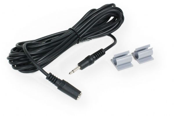 Williams Sound WCA 007 WC 12' cable 3.5mm male to 3.5mm female with mounting clips; 12' cable 3.5mm male to 3.5mm female with 2 PLC 004 Mic Clips, 0.16 lbs (WCA007WC WCA 007 WC WCA 007 WC)