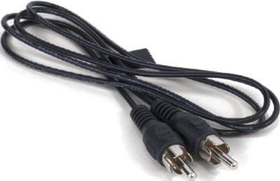 Williams Sound WCA 013 Male RCA to Male RCA Audio Cable, 3'; For Use with T27 and T35 Base-station Transmiters; 2 conductor cable; Dimensions: 3.1