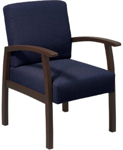 Office Star WD1358-317 Blue Fabric with Espresso Finish ...