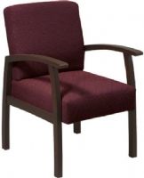 Office Star WD1358-318 Ruby Fabric with Espresso Finish Wood Guest Chair, Espresso finished wood frame, Radius arms for a contemporary feel, 20.5W x 18.5D x 5.5 T Seat Size, 20.5W x 17.5H x 3.5 T Back Size, 20.5 Arms Max Inside (WD1358 318 WD1358318 WD 1358 WD1358 WD-1358) 