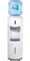 Avanti WD361 Hot/Cold Floor Water Dispenser, White, Lightweight Durable Plastic Body, Contemporary Styling, Push Button Faucets for Cold and Hot Water, Child Safety Guard On Hot Water Faucet, Large Stainless Steel Reservoir for Water Purity, Adjustable Height, Removable Drip Tray, Detachable Leveling Leg, Water Bottle Not Included, ADA Compliant, UPC 079841223619 (WD-361 WD 361) 
