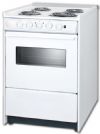 Summit WEM610RW Slide-In Electric Range With 4 Elements, 2.92 cu.ft. Primary Oven Capacity, Storage Drawer, ADA Compliant, In White, 24"; 220V Electric range, cord not included; Slim 24" width, perfectly sized for apartments and other homes with smaller kitchen spaces; Porcelain construction, white porcelain removable oven top and door; Broiler pan included, two-piece porcelain broiler tray with grease well; UPC 761101058191 (SUMMITWEM610RW SUMMIT WEM610RW SUMMIT-WEM610RW) 