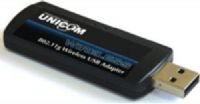 Unicom WEP-45020G-1 Wireless USB Adapter, Wi-Fi Compliant (802.11b/g), 54Mbps Data Rate at 2.4GHz, 64/128/256 Bit WEP Encryption, WPA, WPA2, Supports USB 2.0/1.0, Plug and Play, Windows Vista Ready, Also supports Windows XP, XP x64, 2000, 98SE, and Me (WEP45020G1 WEP-45020G1 WEP-45020G WEP45020G) 