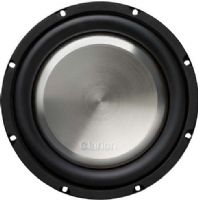 Clarion WF2520 Shallow SVC Subwoofer, Max Power Handling 1,000 Watts, Continuous Power Handling 300 Watts, Single 4-Ohm Heavy Duty Black Aluminum Voice Coil, Aluminized IPP Dust Cap, Reinforced SPP Cone, Nitrile Butadiene Rubber High Excursion Surround, Hyper Extended Rear Vented Pole Piece, Linear Cotton Spider with Integrated Tinsel leads, UPC 729218020326, UPC 729218020326 (WF2520 WF-2520 WF 2520) 