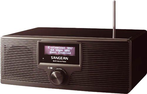 Sangean WFR-20 Wi-Fi Internet Radio & Media Player, High-gloss Piano-black finish, Listen to radio stations from around the country, from around the world, Play your music collection from your computer, High quality Full-range Stereo Speakers (2 x 5W), Large, 3-line display (WFR20 WFR 20)