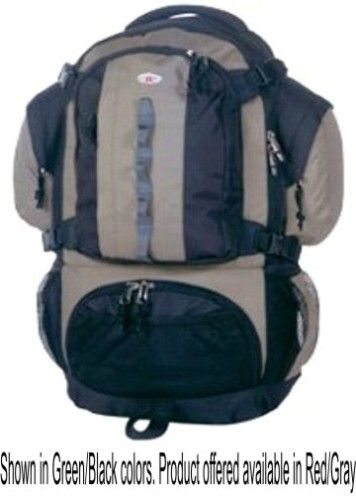 Wenzel WG244021 Swiss Gear Pack, Bergen Internal, Large Sprung Backpack - Red/Gray Colors (WG244021 WG 244021 WG-244021 WG2-44021)