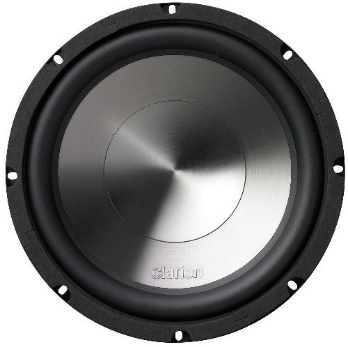Clarion WG2520D WG-Series Subwoofers, 300W RMS, 1000W MAX Power, 87 dB Sensitivity, 1000 Watts Peak Power Handling, 4 Ohm Impedance, 30-1000 Hz Frequency response, 10
