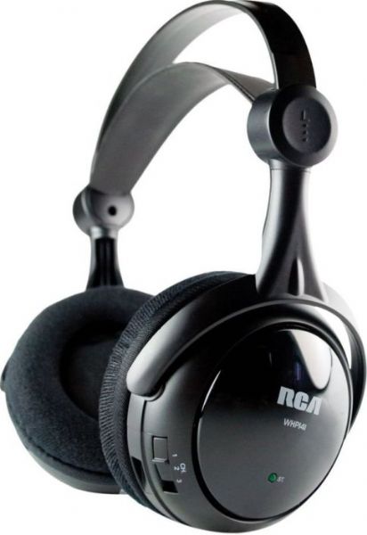 RCA WHP141 Wireless Stereo Headphone, Headphones - binaural Headphones Type, Ear-cup Headphones Form Factor, Wireless - radio Connectivity Technology, Stereo Sound Output Mode, 1.6 in Diaphragm, 900MHz Radio Frequency Range, 3 Radio Channel Qty, 150 ft Transmission Range (WHP141 WHP-141 WHP 141)