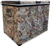 Whynter FM-45CAM Portable Fridge/Freezer Camouflage Edition, 45 Quarts or 60 Cans (12FL oz) Capacity, Operates as a Refrigerator or Freezer, Wrapped with the Industry's Leading Camouflage Pattern Woodland Camo, Compressor Cooling System, Voltage Power AC (115V/60Hz – 65W/0.75A) or DC (12V/24V – 4.5A /2.5A Car Lighter Socket), UPC 852749006344 (FM45CAM FM 45CAM FM-45-CAM FM-45 CAM) 