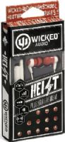 Wicked Audio WI-2401 Heist Ear Buds with Extra Jack, Rust/Ivory, 10 mm Driver, 16 Ohms Impedance, 103 dB Sensitvity, 20-20000 Hz Frequency, 4 ft/1.2m Cord Length, Gold-Plated Plug Material, Enhanced Bass, Noise Isolation, 3 Cushions, Sharing, UPC 712949006479 (WI2401 WI 2401) 