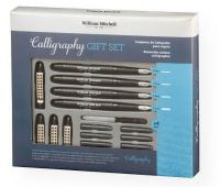 William Mitchell WM35905 Calligraphy Gift Set; Each set contains 4 calligraphy pens, 12 assorted color ink cartridges, an ink converter, and an instruction manual; Ultra smooth, German-made nibs; Uses standard European ink cartridges; Shipping Weight 0.21 lb; Shipping Dimensions 1.38 x 8.46 x 8.27 in; EAN 5060332850235 (WILLIAMMITCHELLWM35905 WILLIAMMITCHELL-WM35905 CALLIGRAPHY OFFICE) 