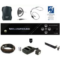 Williams Sound FM  557 PRO FM Plus Large-Area Dual FM And Wi-Fi Assistive Listening System With 4 FM R37 Receivers, System includes, 1 Transmitter, 4 Receivers, 4 Surround Earphones, 2 Neckloops, 2 Two-Bay Chargers And Rechargeable Batteries, 1 Remote Coaxial Antenna, 1 ADA Wall Plaque, 1 Rack Panel Kit, Replaces FM 457 PRO; Professional audio inputs: 0.25"/XLR, phantom power, line level output jack (WILLIAMSSOUNDFM557PRO WILLIAMS SOUND FM-557-PRO ASSISTIVE LISTENING SYSTEMS PRO) 