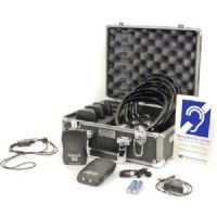 Williams Sound FM ADA KIT 37 FM ADA compliance kit for one presenter and up to four listeners, Includes, 1 Transmitter, 4 Receivers, 1 Mini Lapel Clip Microphone, 1 Conference Microphone, 4 Headphones, 2 Neckloop, 5 AA Alkaline Batteries, 1 ADA Wall plaque, 1 System Carry Case; Simple set-up and operation; T46 transmitter; 150' operating range; 100 hours receiver battery life (WILLIAMSSOUNDFMADAKIT37 WILLIAMS SOUND FM ADA KIT 37 ADA COMPLIANCE KIT) 