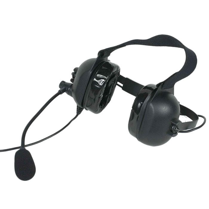 Williams Sound MIC 188 Dual-Muff, Hard-Hat Headset Microphone, For Use with Digi-Wave DLT 400 Transceiver Only; Dual-muff, hard-hat headset microphone; For use with Digi-Wave DLT 400 transceiver only; Can be worn with head protection; Noise reducing; Comfortable and adjustable; Heavy duty; Dimensions: 10