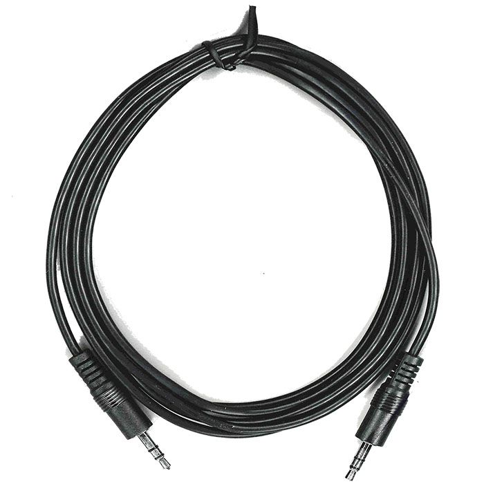 Williams Sound TFP 055 Male-to-Male 3.5mm Stereo Cable for IR T1 Transmitter, 12 ft Length; For IR T1 Transmitter; 3.5mm TRS Stereo Cable; Cable Length is 12'; Dimensions (LxWxH): 5