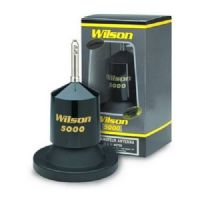 Wilson Model W5000MAG-B 5000 Watt Black Magnetic Antenna Mount; Wilson 5000 magnet mount antenna with attached 17 ft coaxial; 62" stainless steel whip; Additional connectors; Protective weather cap; Set screw wrench; UPC 020126200160 (5000 WATTS MAGNET MOUNT ANTENNA 62" 1/2 WHIP BLACK WILSON-W5000MAG-B WILSON W5000MAG-B WILW5000MAGB) 