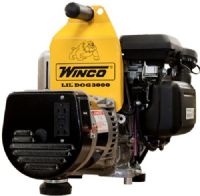 Winco Generators 16077-001 Model W3000H/C Industrial Lil' Dog Portable Generator, 3000 Starting Watts, 2400 Running Watts, 20 Running Amps @120 VAC, Voltage Regulation Capacitor +/-5%, 20 Amp Main Circuit Breaker, Bonded Neutral, Honda GC160 Engine, 0.75 HP Motor Starting (Code G), Recoil Engine Starter, 3600 RPM Engine Speed (WINCO16077001 16077001 16077 001 W3000H-C W3000H) 